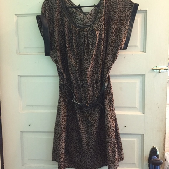 Brown flowy dress