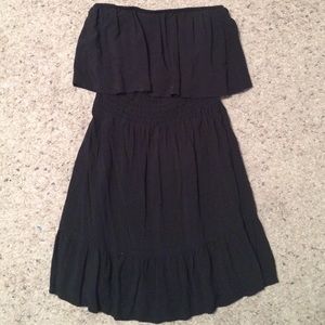 Strapless bohemian dress