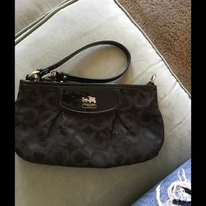 Black Coach Wristlet