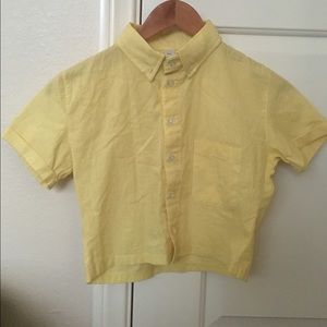 american apparel cropped blouse