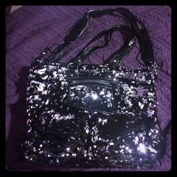 Sequined black bag!