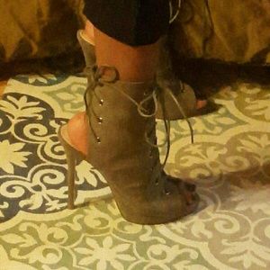 Lace up booties