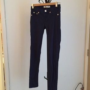 Stretchy blue jeans