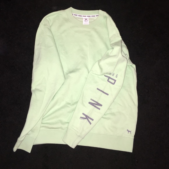 Green Victoria secrets sweatshirt