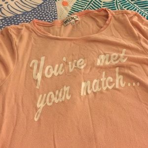 Wildfox "you've met your match" sweater
