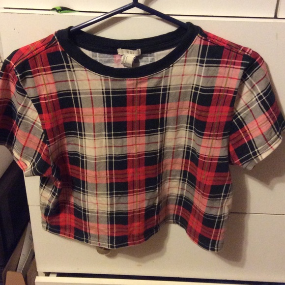 Forever 21 Plaid Croptop - Picture 2 of 4
