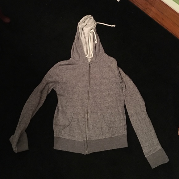 Grey zip up hoodie!