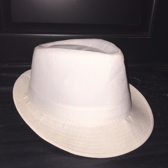 White fedora hat