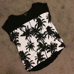 Palm Tree Print Tee
