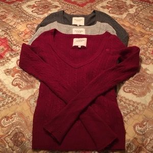 Bundle vintage Abercrombie & Fitch sweaters.
