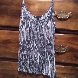 Blue and white blouse