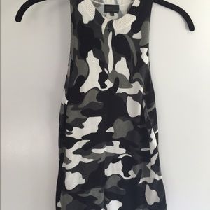 River Island camoflage tank top