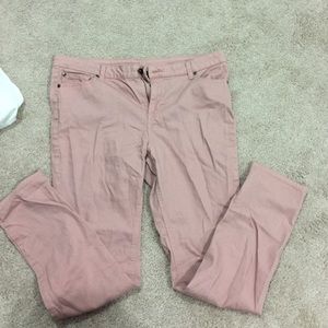 Pink /cream bisou bisou denim jeans