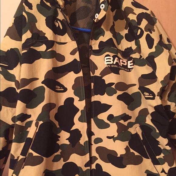 Used Bape rain coat