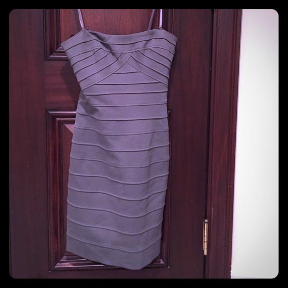 BCBG Gray Cocktail Dress