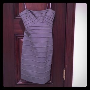BCBG Gray Cocktail Dress
