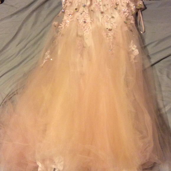 Peach/Pink Prom Dress - Picture 4 of 4