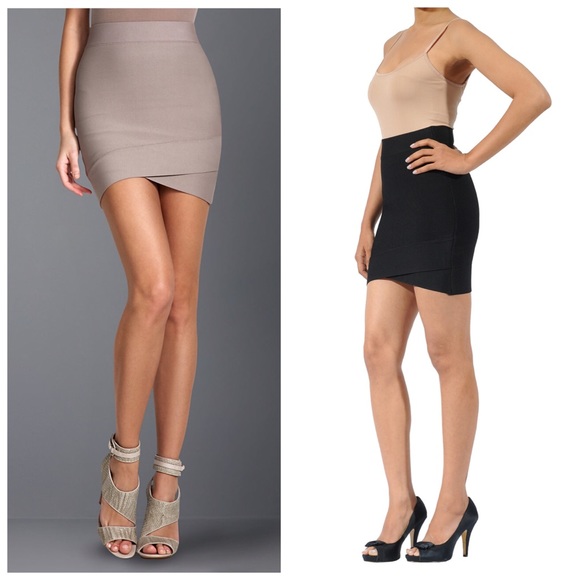 BCBGMaxAzria Dresses & Skirts - BCBG Maxazria Sylvia Bandage Asymmetric Skirt