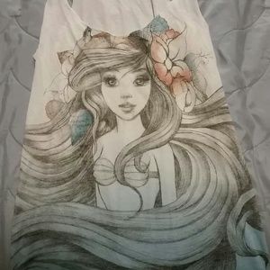 Little mermaid Ariel racer back tank top