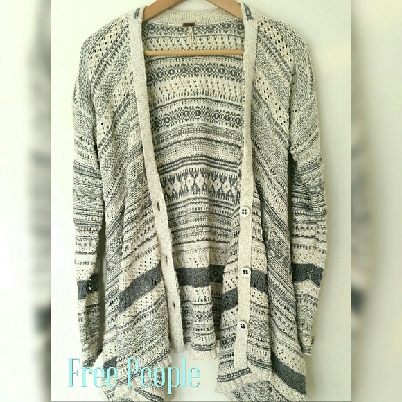 Free People Oversized Swing Cardigan Sweater