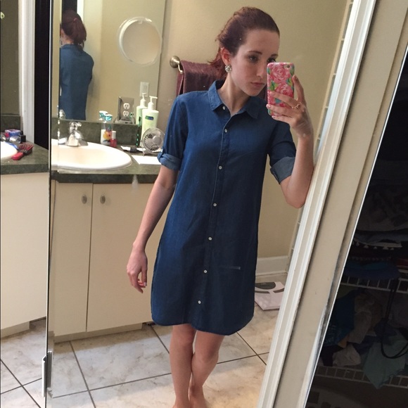 Old Navy chambray dress girls xl - Picture 2 of 2