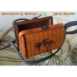 Bamboo Wooden Box Purse Gorgeous!
