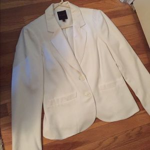 The Limited white blazer with belt