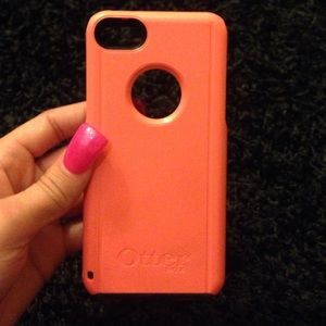 Peach iPhone 5c case Otterbox Defender Series