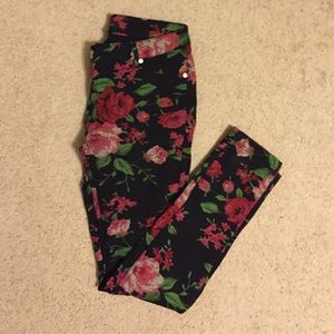 Floral Colored Jeggings