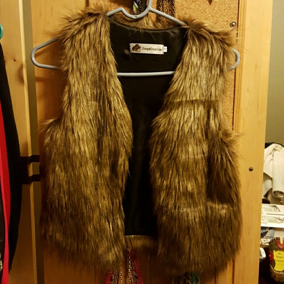 fur vest
