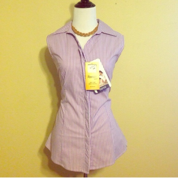 Lee Lavender Pinstriped Top!