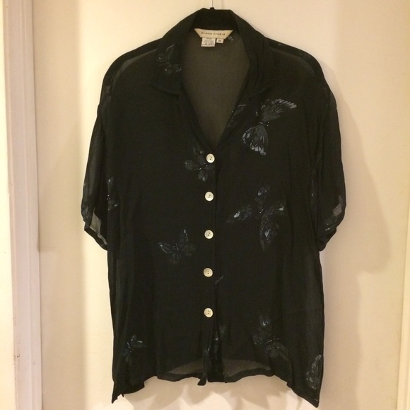 Sheer Black Blouse
