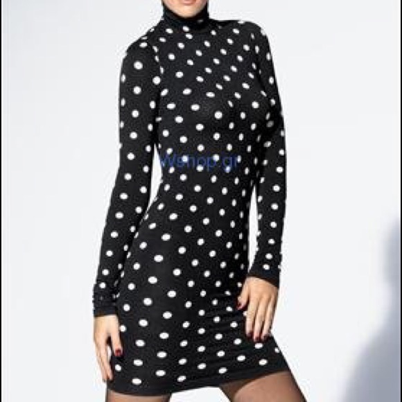 ❌❌SOLD❌❌ Black & White Polka Dot Dress 🐼