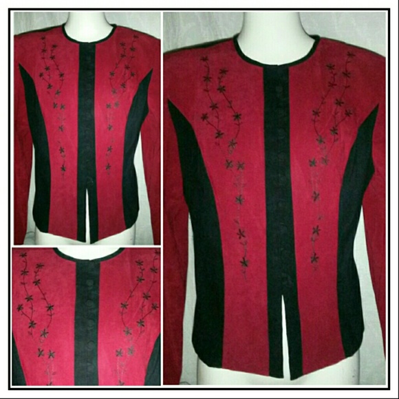 Gorgeous Red & Black Jacket - Picture 3 of 4