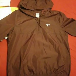 PINK lightweight windbreaker 1/3 zip