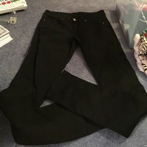 black denim jeans