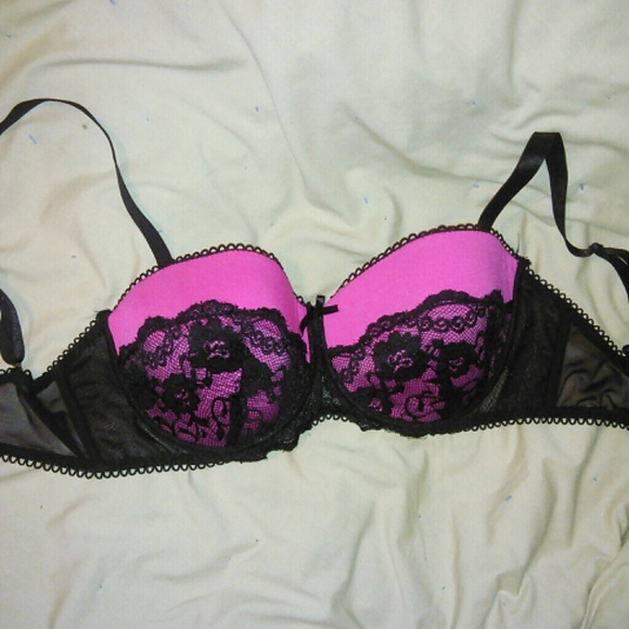 Hot Pink Lace Convertible Bra