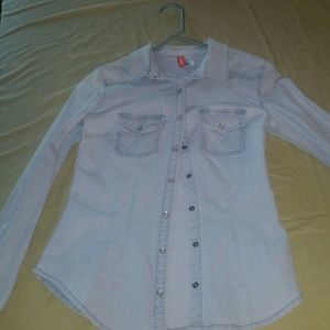 Blue denim top