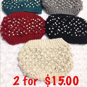 Crystal handmade Headwarmers