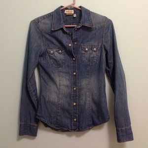 H&M denim button up