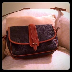 Vintage Dooney&Bourke Equestrian-Nvy+BritTan trim