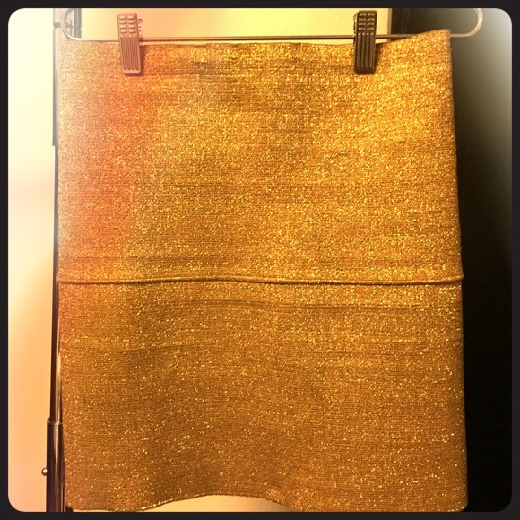 Gold Bandage Skirt