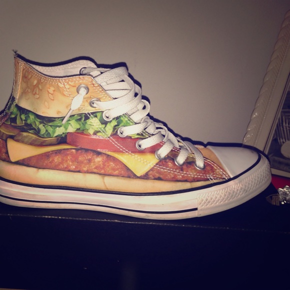 Converse Shoes - Cheeseburger converse