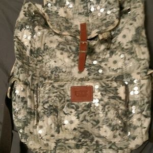 Victoria Secret Pink Sequin Daisy Bookbag!