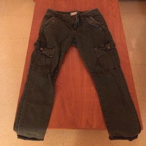 Free People Cargo Boyfriend Pants