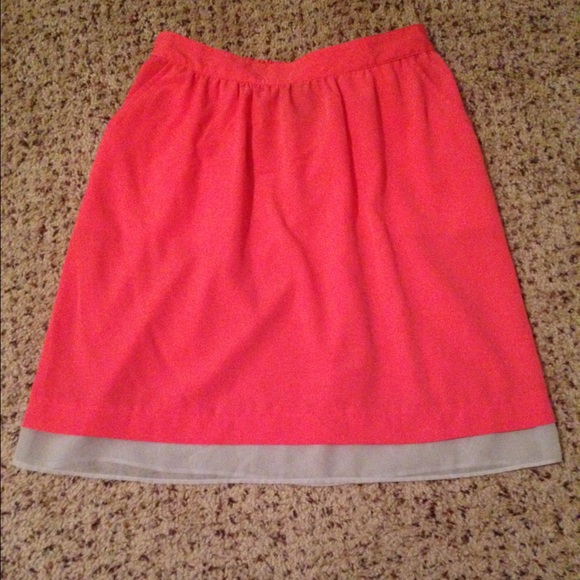 Mossimo Supply Co. Dresses & Skirts - Mossimo coral silky skirt with pockets