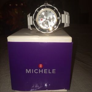 Michele Tahitian White Jelly Watch
