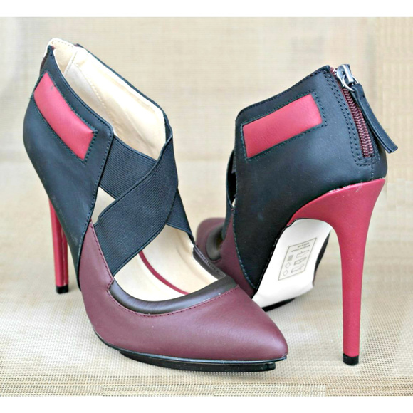 ♡ GX by Gwen Stefani ♡ Aime bootie brown/black/red - Picture 5 of 6