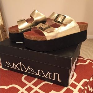 Two Strap Platform Sandal