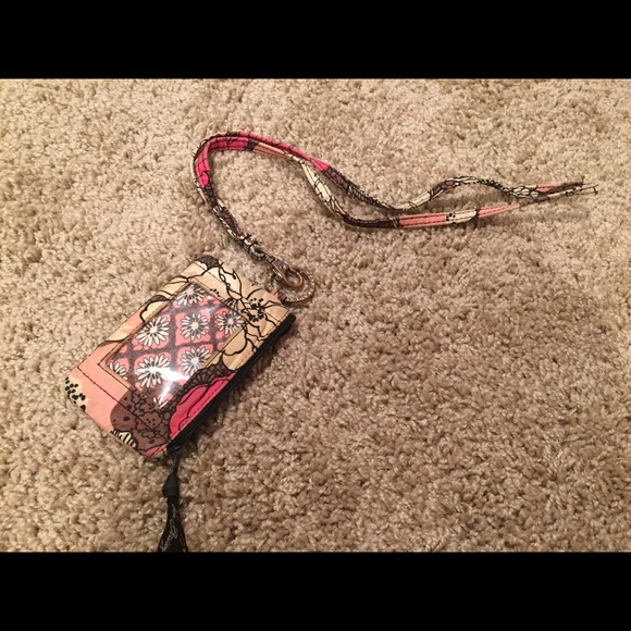Vera Bradley wallet and lanyard